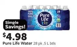 Fareway Pure Life Water offer