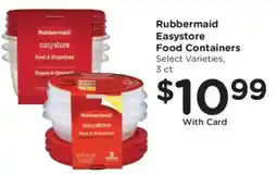 Fred Meyer Rubbermaid easystore food containers offer