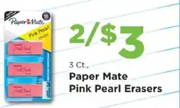 Homeland Market Paper Mate Pink Pearl Erasers offer