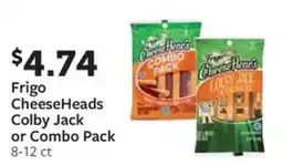 Fareway Frigo CheeseHeads Colby Jack or Combo Pack offer