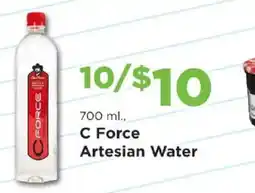 Homeland Market C Force Artesian Water offer