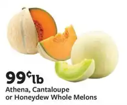 Fareway Athena, Cantaloupe or Honeydew Whole Melons offer