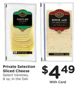 Fred Meyer Private Selection Sliced Cheese offer