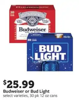 Fareway Budweiser or Bud Light offer
