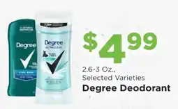 Homeland Market Degree Deodorant offer