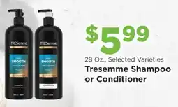 Homeland Market Tresemme shampoo or conditioner offer