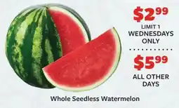 Fareway Whole Seedless Watermelon offer