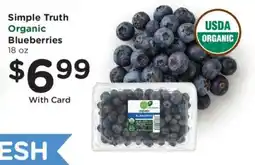 Fred Meyer Simple Truth Organic Blueberries offer