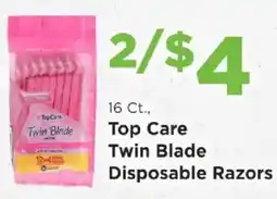 Homeland Market Top Care Twin Blade Disposable Razors offer