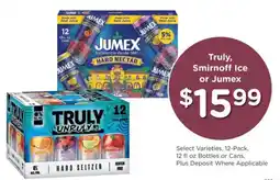 Fred Meyer Truly, Smirnoff Ice or Jumex offer