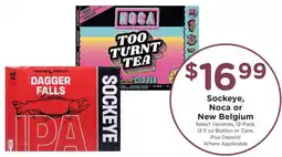 Fred Meyer Sockeye, Noca or New Belgium offer