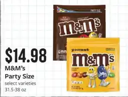 Fareway M&M's Party Size offer