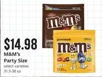 Fareway M&M's Party Size offer