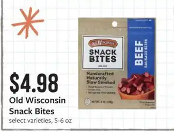 Fareway Old Wisconsin Snack Bites offer