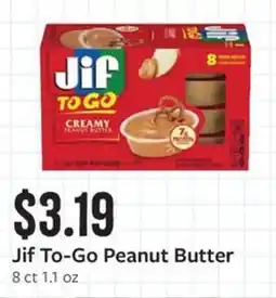 Fareway Jif To-Go Peanut Butter offer