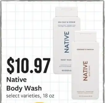 Fareway Native Body Wash offer