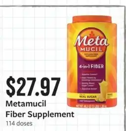 Fareway Metamucil Fiber Supplement offer
