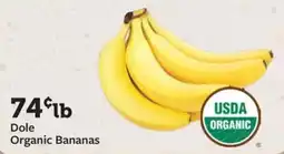 Fareway Dole Organic Bananas offer