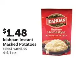 Fareway Idahoan instant mashed potatoes offer