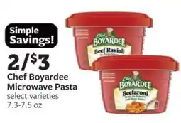 Fareway Chef Boyardee Microwave Pasta offer
