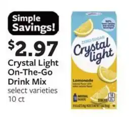 Fareway Crystal Light On-The-Go Drink Mix offer