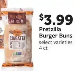 Fareway Pretzilla Burger Buns offer