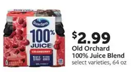 Fareway Ocean Spray Old Orchard 100% Juice Blend offer