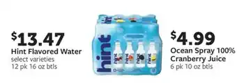 Fareway Hint Flavored Water offer