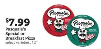 Fareway Pasquale's Special or Breakfast Pizza offer