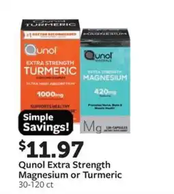 Fareway Qunol Extra Strength Magnesium or Turmeric offer