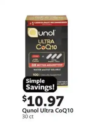 Fareway Qunol Ultra CoQ10 offer