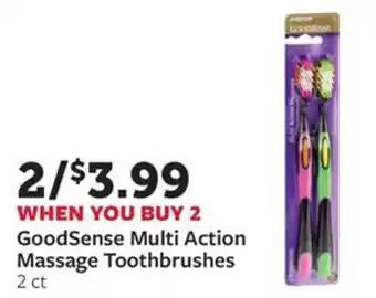 Fareway Goodsense Multi Action Massage Toothbrushes offer