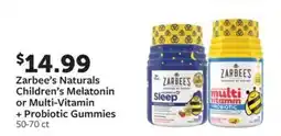 Fareway Zarbee's Naturals Children's Melatonin or Multi-Vitamin + Probiotic Gummies offer