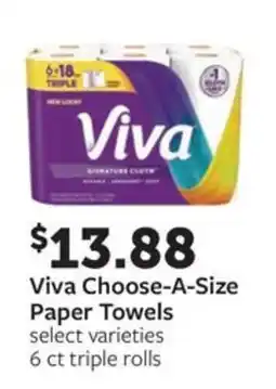 Fareway Viva choose-a-size paper towels offer