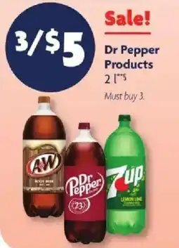Family Dollar Dr Pepper Products offer