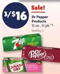 Family Dollar Dr Pepper Products offer
