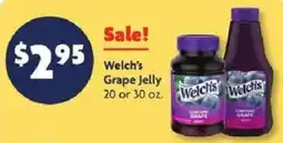 Family Dollar Welch's Grape Jelly offer
