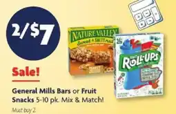 Family Dollar General Mills Bars or Fruit Snacks offer