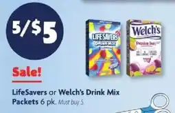 Family Dollar LifeSavers or Welch's Drink Mix offer