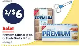 Family Dollar Premium Saltines or Fresh Stacks offer