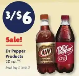 Family Dollar Dr Pepper Products offer