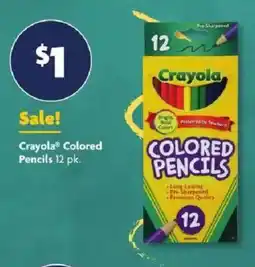 Family Dollar Crayola colored pencils offer