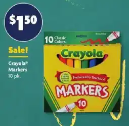Family Dollar Crayola markers offer
