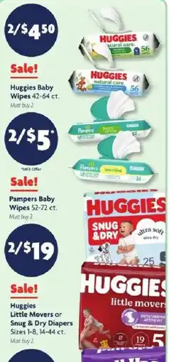 Family Dollar Huggies Baby Wipes offer