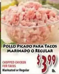 Fresco Supermarket Chopped Chicken for Tacos offer