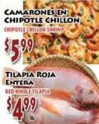 Fresco Supermarket Camarones en Chipotle Chillon offer