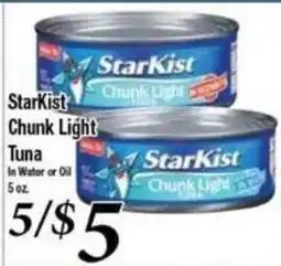 Ferndale Foods Starkist Chunk Light Tuna offer