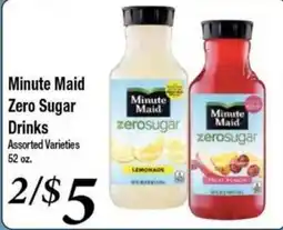 Ferndale Foods Minute Maid Zero Sugar Drinks offer
