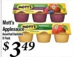 Ferndale Foods Mott's applesauce offer