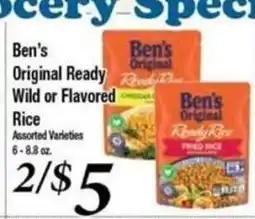 Ferndale Foods Ben's Original Ready Wild or Flavored Rice offer